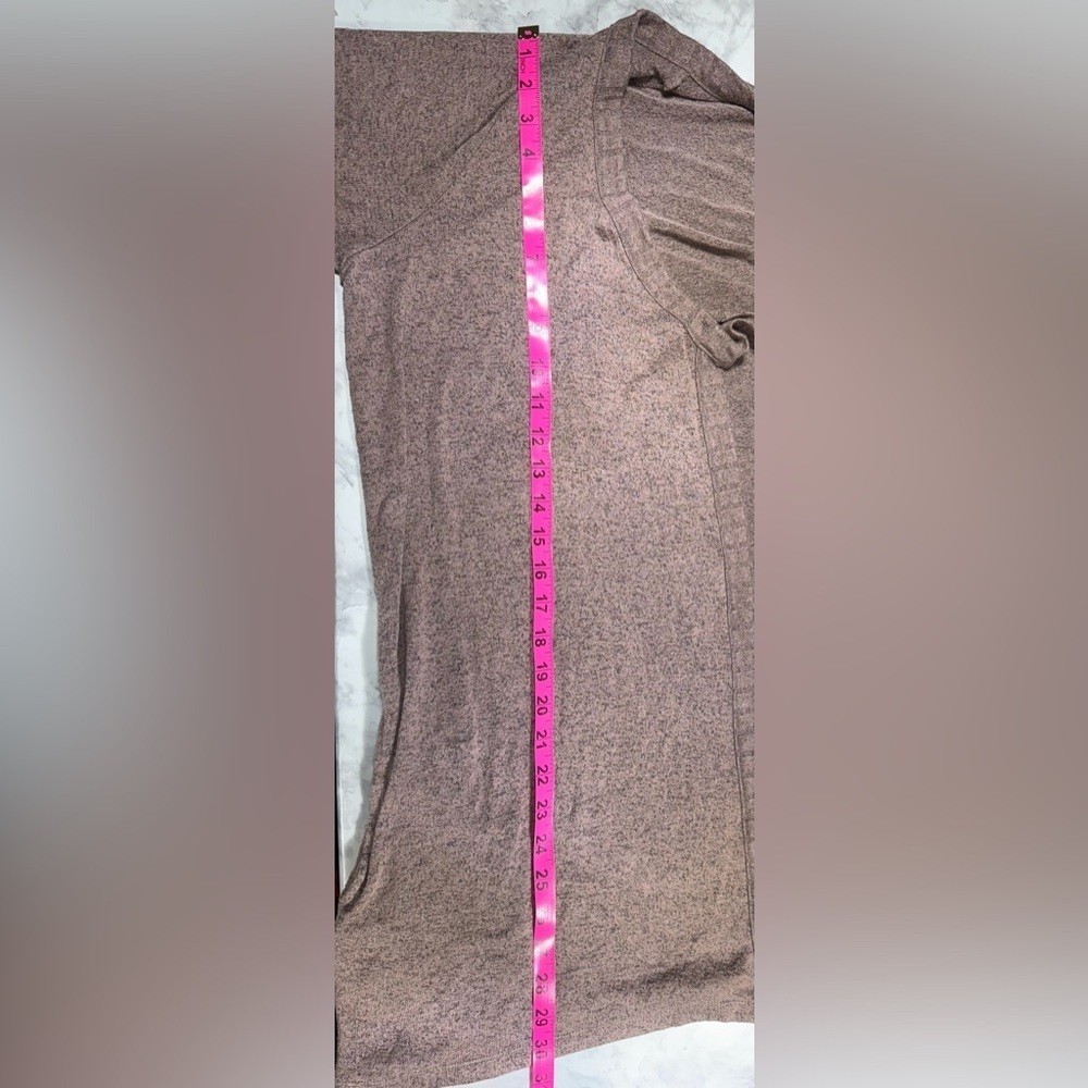 AnyBody Loungewear Hacci Tie Front Cardigan-Smokey Taupe-1X - Picture 4 of 8